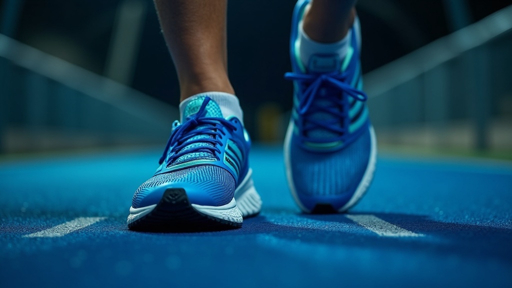 ASICS 專業跑鞋、跑道與緩震科技情境